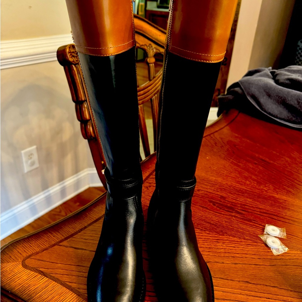 Brand new never worn coach riding boots size 5.5